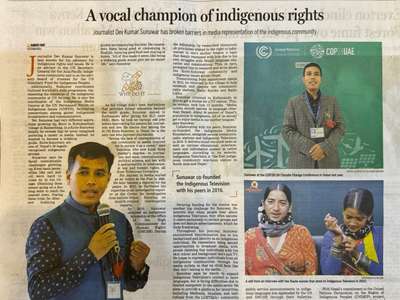 A vocal champion of indigenous rights : Journalist Dev Kumar Sunuwar has broken barriers in media representation of the indigenous community.